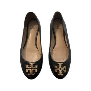 Tory Burch Black Flats
